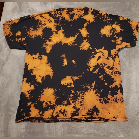 AC/DC Men's Highway To Hell Tie Dye Heavy Metal Rock T-Shirt - Size 2XL - Picture 7 of 11